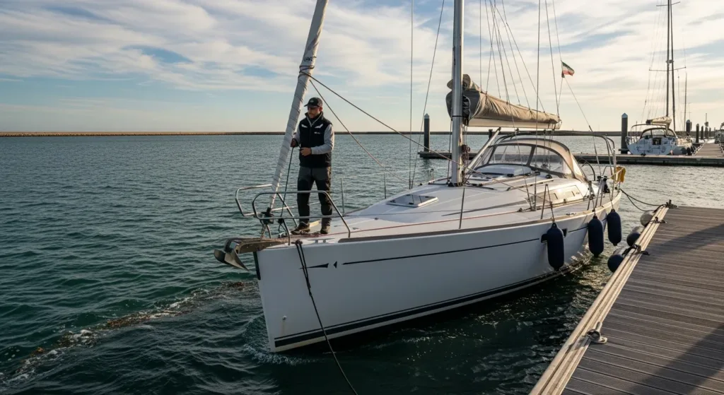 Disormeggio con vento e corrente: ordine delle manovre