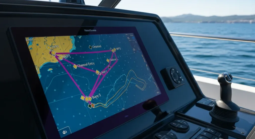 Waypoints, rotte e tracce sul plotter: best practice per una navigazione sicura ed efficiente