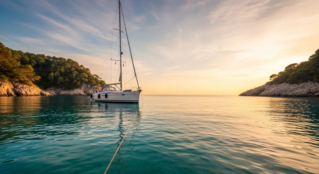 Ancoraggio in rada: scelta del fondale e gestione del calumo