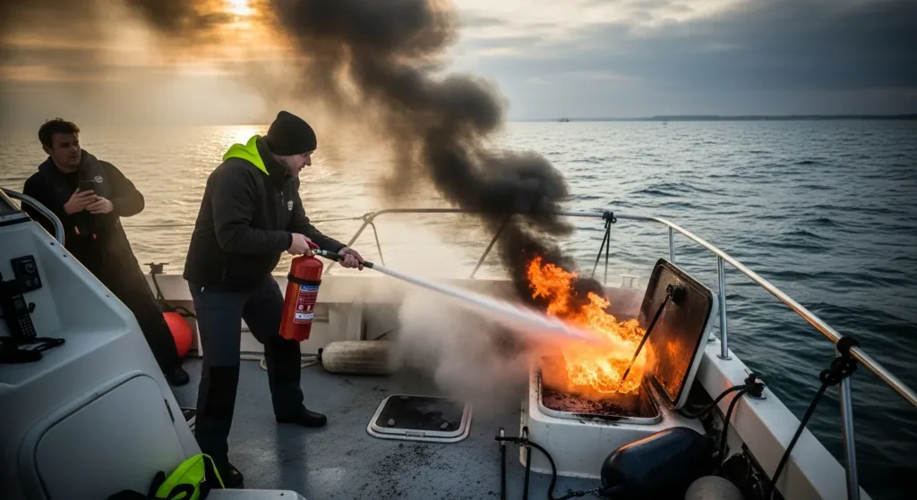 Incendio a bordo: prevenzione e gestione